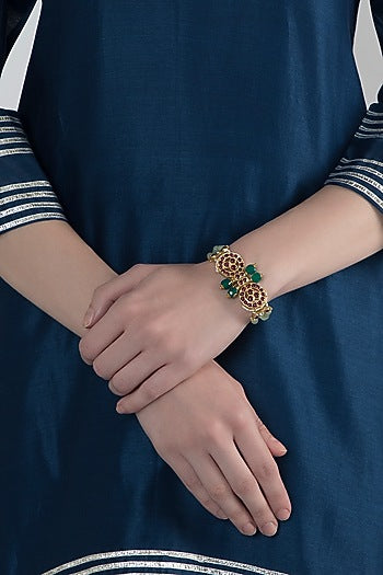 Gold Plated Precious & Semi-Precious Stones Bracelet