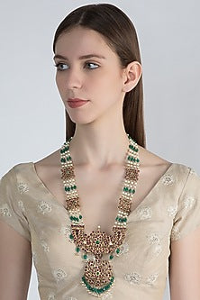 Gold Plated Handcrafted Necklace In Sterling Silver