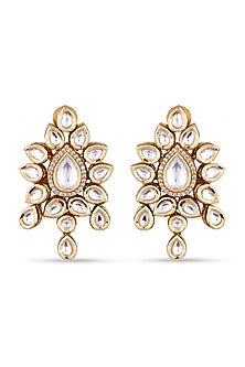 Gold Finish Kundan Polki Choker Necklace Set