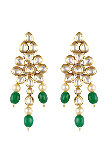 Gold Finish Dangler Earrings