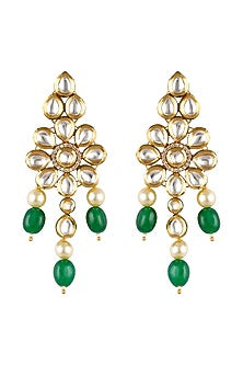 Gold Finish Dangler Earrings