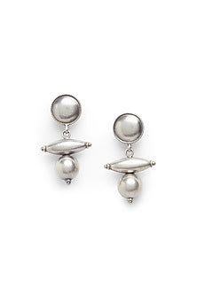 Silver Earrings In Sterling Silver