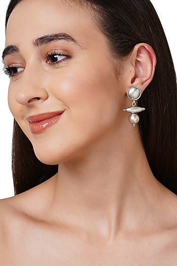 Silver Earrings In Sterling Silver