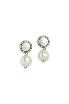 Silver Round Earrings In Sterling Silver