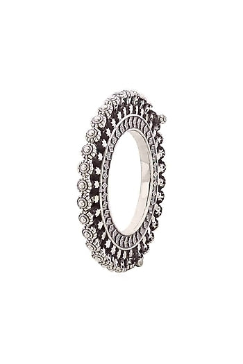 Silver Finish Bangle In Sterling Silver