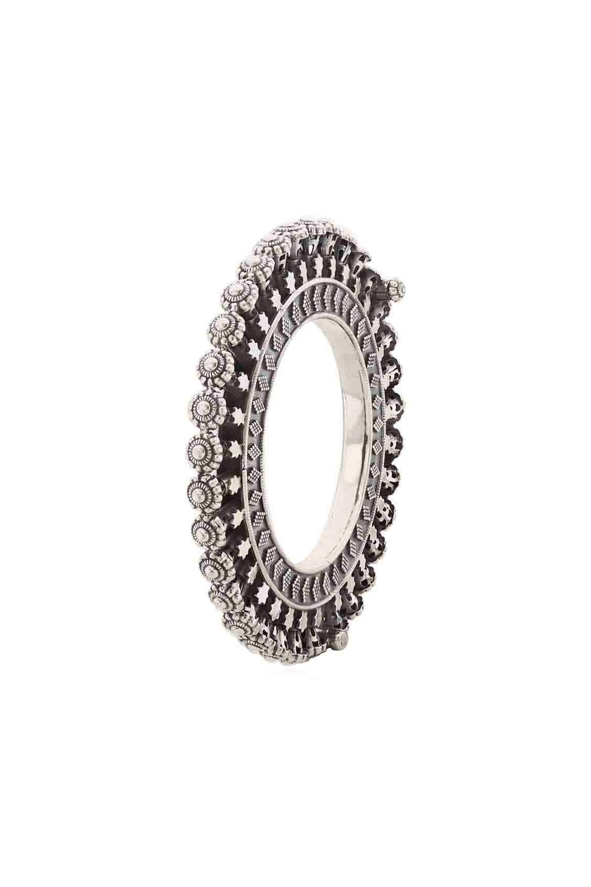 Silver Finish Bangle In Sterling Silver