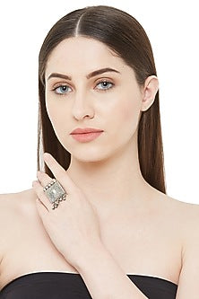 Silver Finish Ring In Sterling Silver