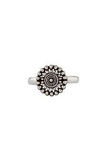 Silver Finish Toe Ring In Sterling Silver