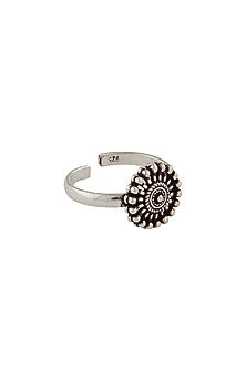 Silver Finish Toe Ring In Sterling Silver