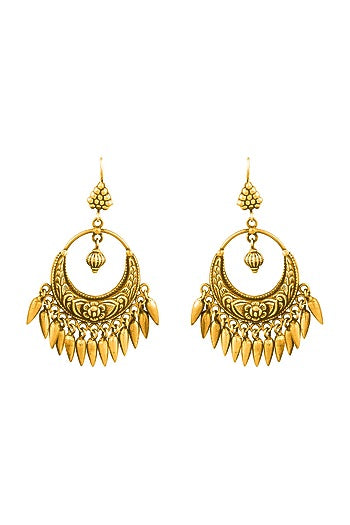Gold Plated Chandbali Earrings