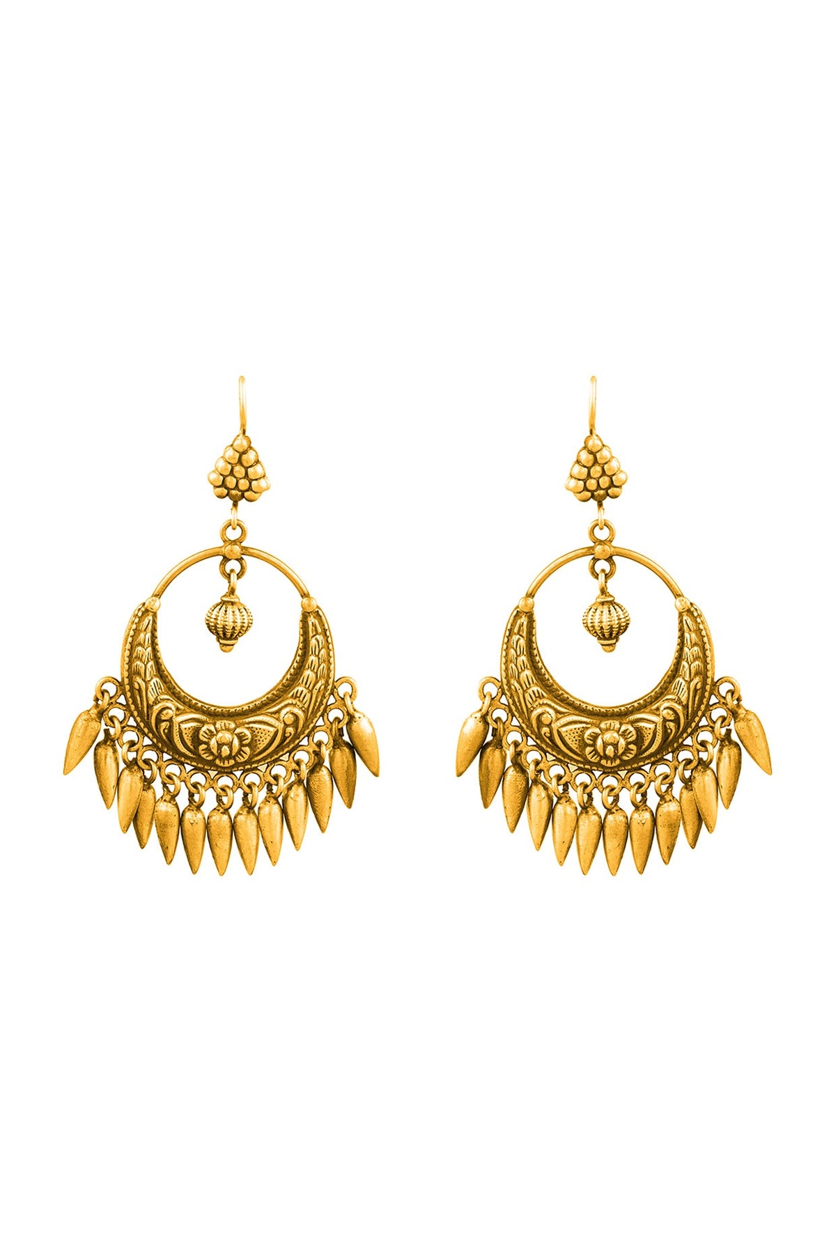 Gold Plated Chandbali Earrings