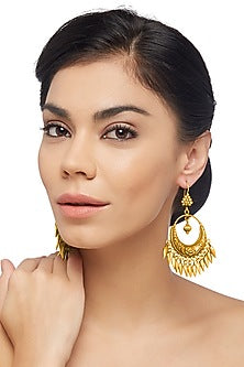 Gold Plated Chandbali Earrings