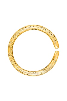 Gold Plated Engraved Kada Bangle