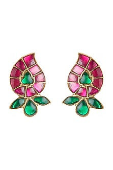 Gold Plated Floral Stud Earrings