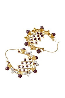 Gold Plated Jadau Bali Earrings