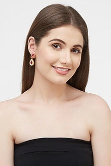 Gold Plated Kundan Stud Earrings