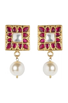 Gold Plated Parinaz Stud Earrings