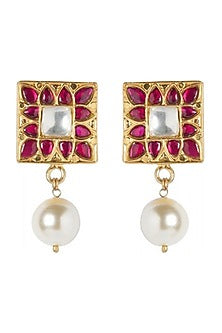 Gold Plated Parinaz Stud Earrings