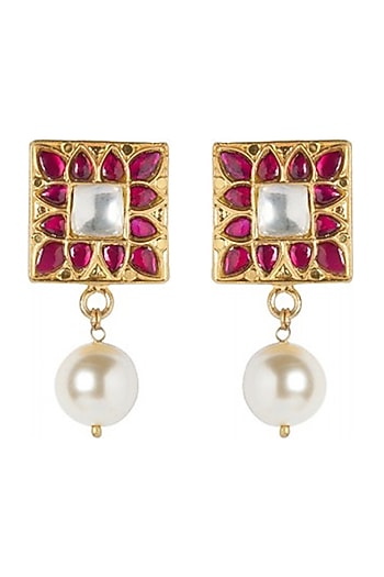 Gold Plated Parinaz Stud Earrings