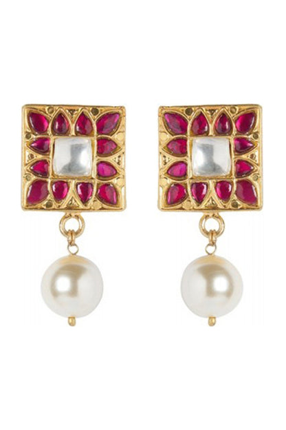Gold Plated Parinaz Stud Earrings
