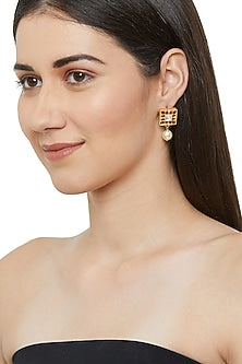 Gold Plated Parinaz Stud Earrings