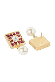 Gold Plated Parinaz Stud Earrings