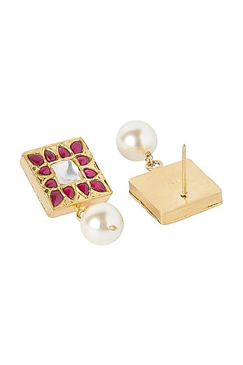 Gold Plated Parinaz Stud Earrings