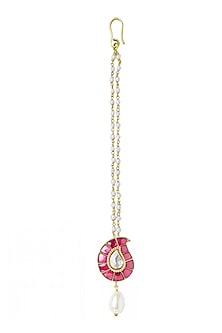 Gold Plated Paisley Maang Tikka