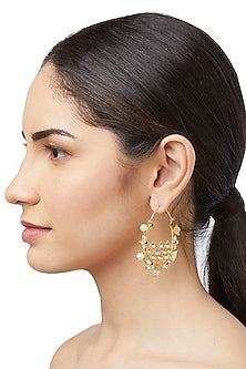 Gold Plated Jadau Bali Earrings