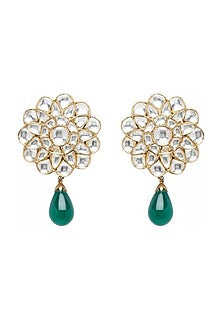 Gold Plated Floral Stud Earrings