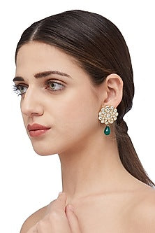 Gold Plated Floral Stud Earrings