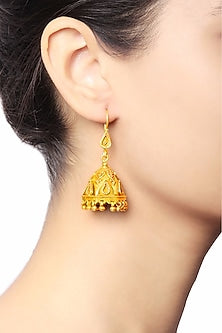 Gold Plated Jhumka Earrings