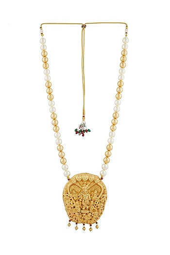 Gold Plated Pendant Necklace In Sterling Silver
