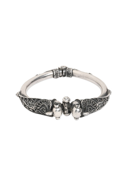Silver Finish Bangle In Sterling Silver