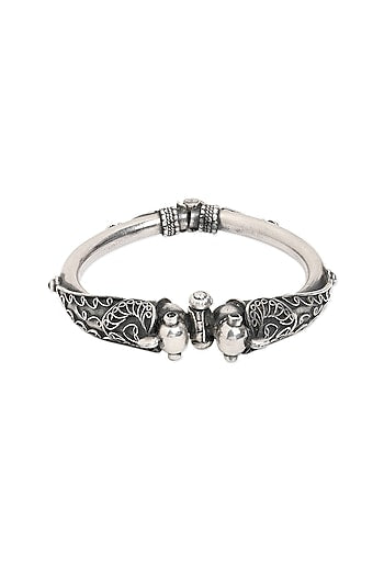 Silver Finish Bangle In Sterling Silver