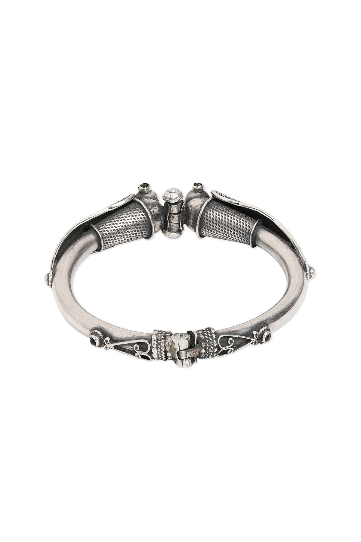 Silver Finish Bangle In Sterling Silver