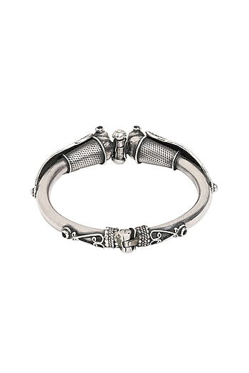 Silver Finish Bangle In Sterling Silver