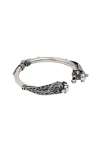 Silver Finish Bangle In Sterling Silver