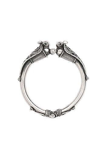 Silver Finish Bangle In Sterling Silver