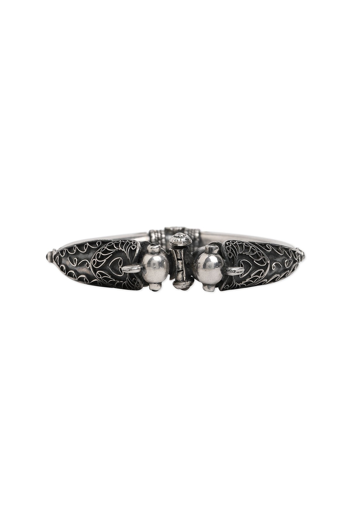 Silver Finish Bangle In Sterling Silver