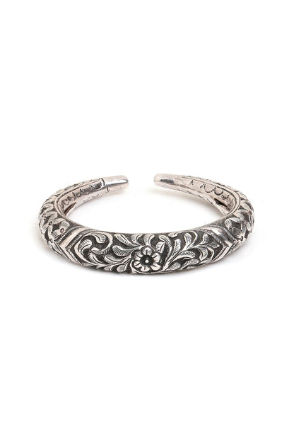 Silver Finish Kada In Sterling Silver