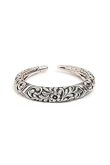 Silver Finish Kada In Sterling Silver