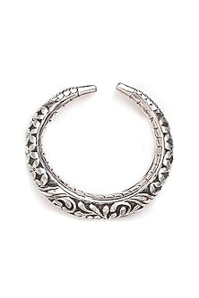 Silver Finish Kada In Sterling Silver