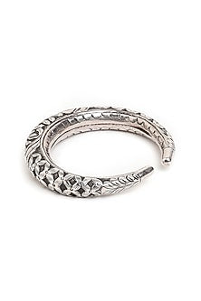 Silver Finish Kada In Sterling Silver