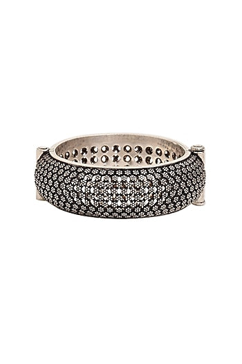 Silver Finish Bangle In Sterling Silver