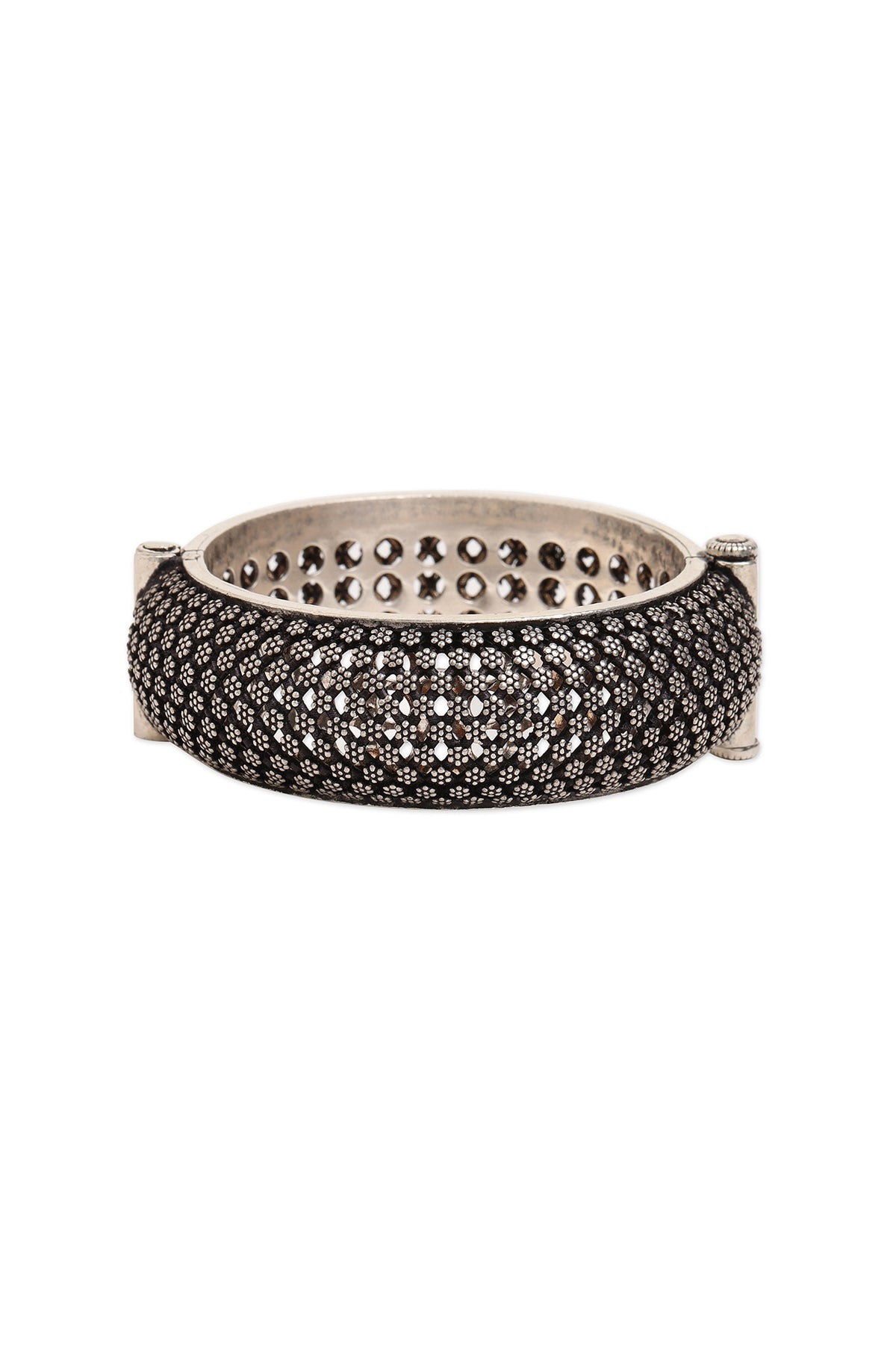 Silver Finish Bangle In Sterling Silver