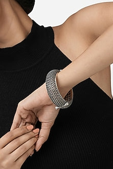 Silver Finish Bangle In Sterling Silver