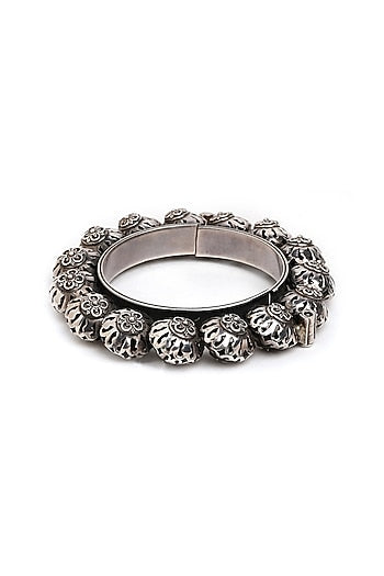 Silver Finish Bangle In Sterling Silver