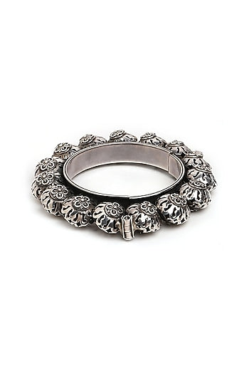 Silver Finish Bangle In Sterling Silver