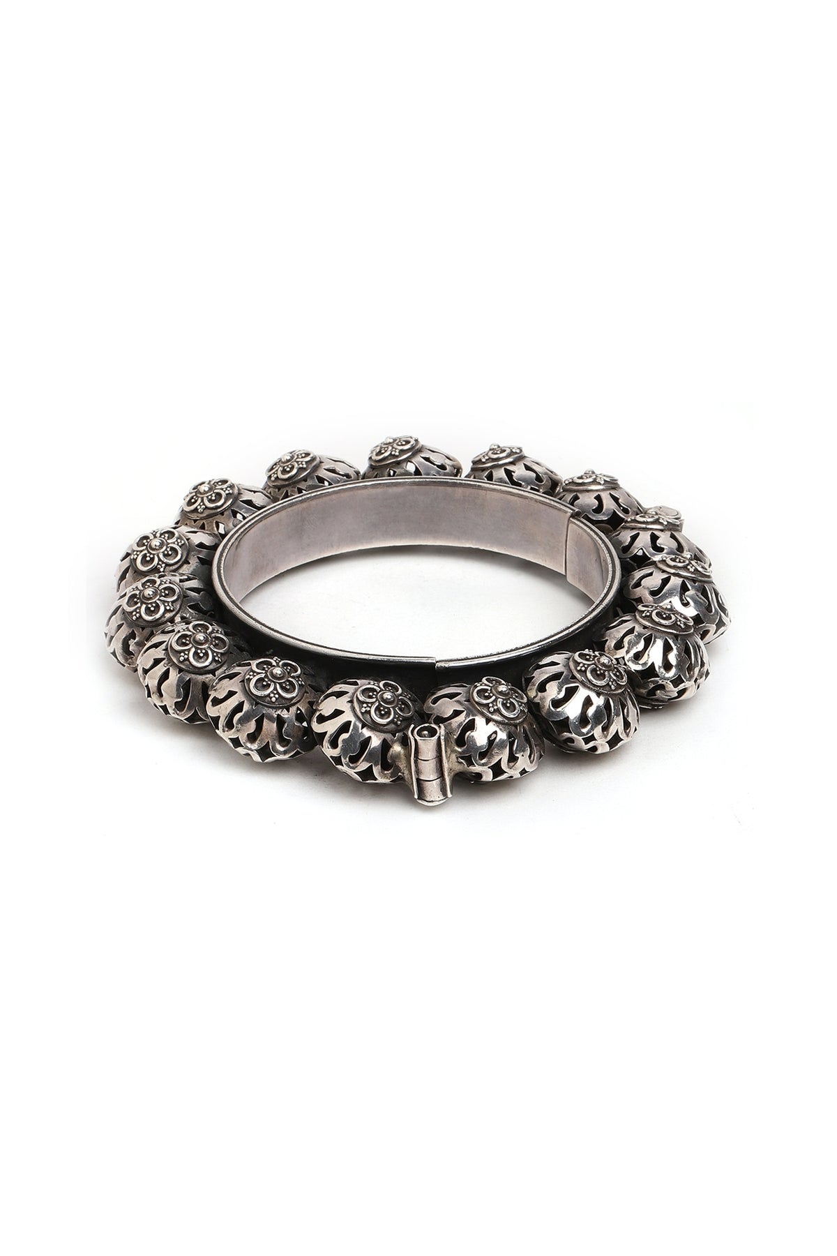 Silver Finish Bangle In Sterling Silver